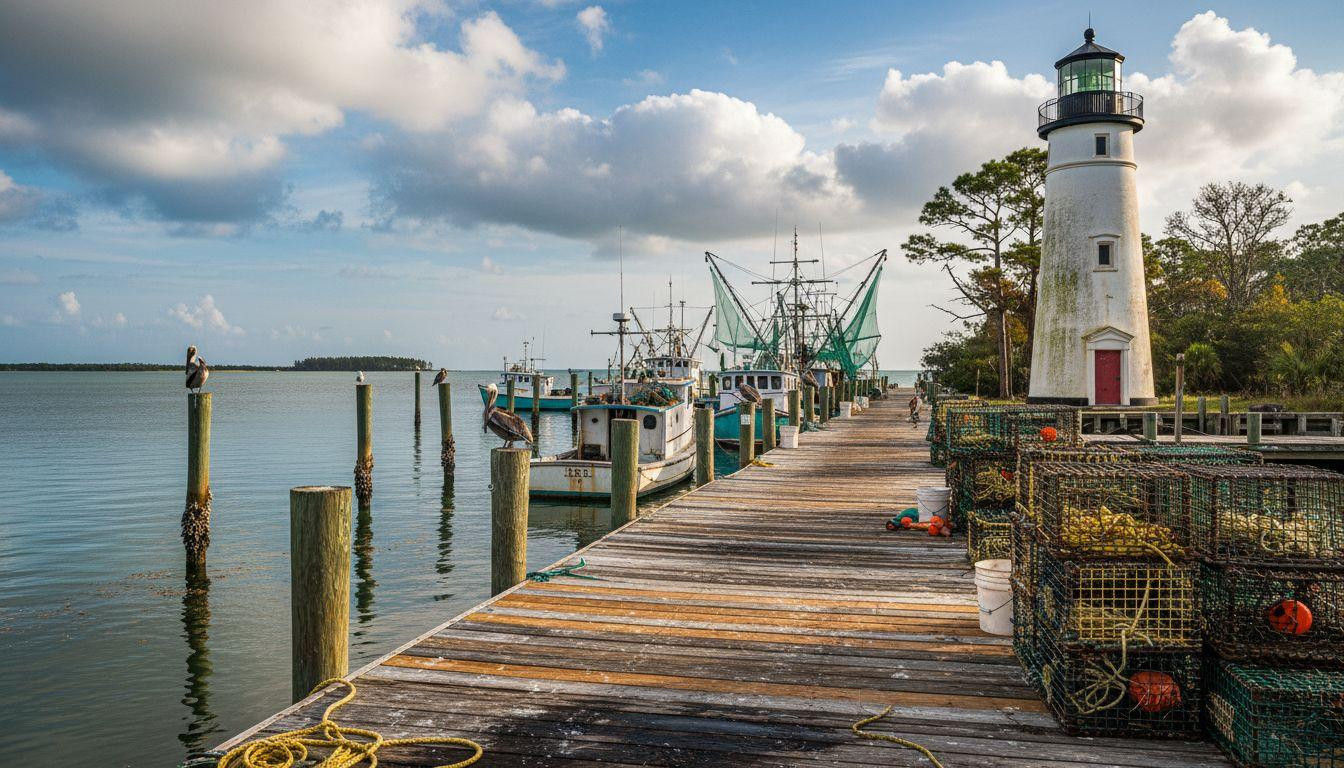 Forget Destin where 8 million tourists crowd beaches and Carrabelle keeps working harbors quiet for $80