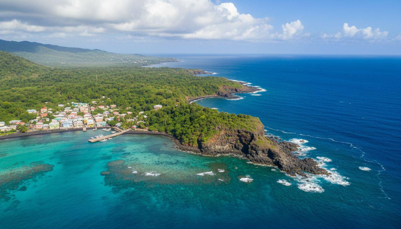 This Caribbean peninsula hides volcanic bubbles rising through turquoise reef water