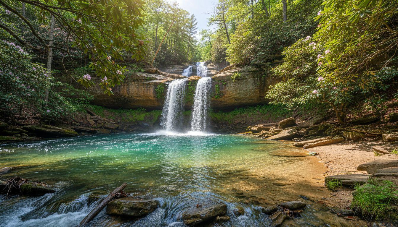 Forget Cumberland Falls where 400,000 tourists crowd boardwalks and Middle Chimney Top keeps turquoise pools swimmable for free