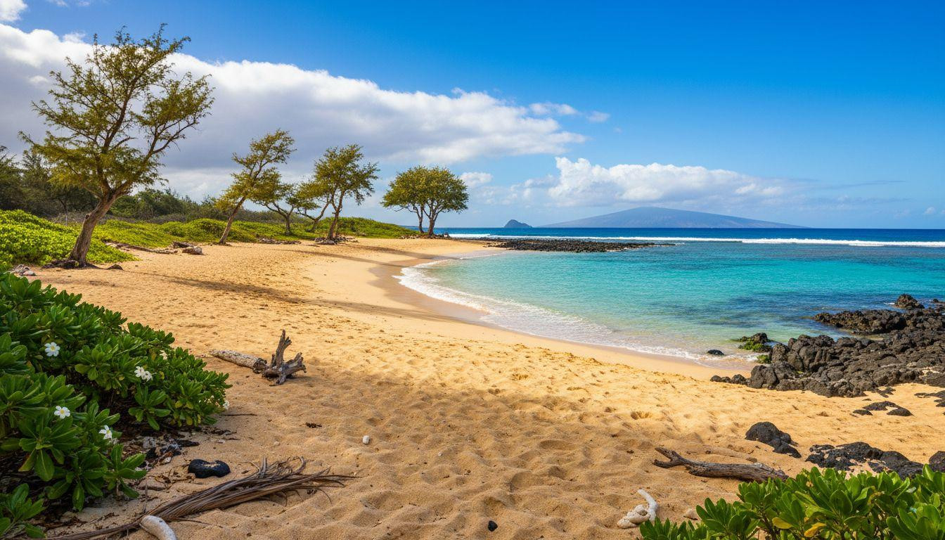 Better than Wailea where resort parking costs and Po'olenalena keeps 2,500 feet of golden sand free