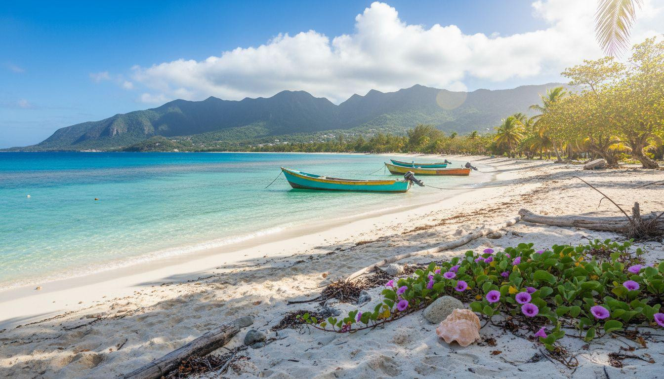 This Grenada bay keeps December water at 82 degrees where coral reefs calm every wave