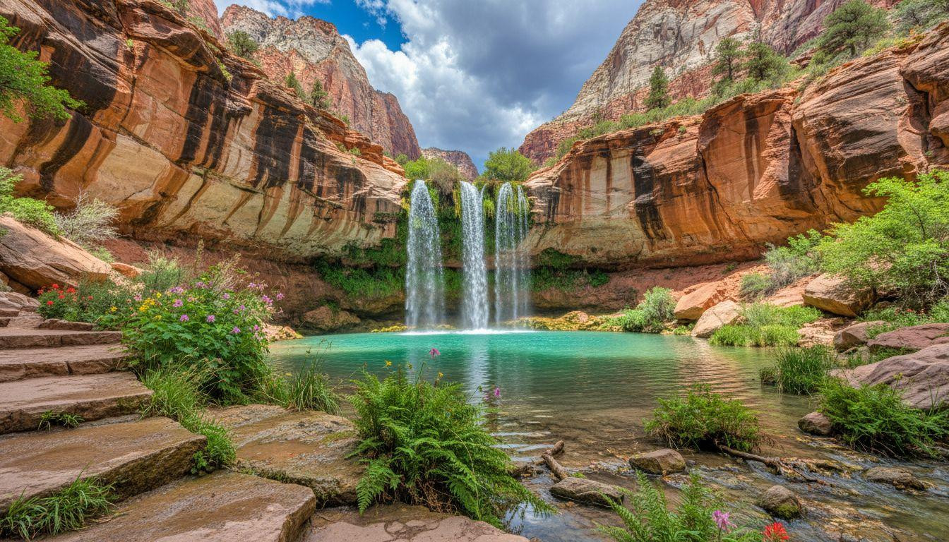 Better than Angel's Landing where permits need lottery luck and Emerald Pools keep hanging gardens open to all