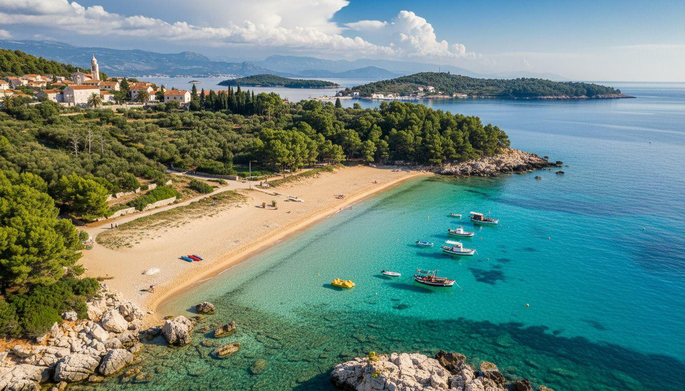 This Croatian island hides golden sand beaches where 250 locals guard car-free coves 40 minutes from Dubrovnik