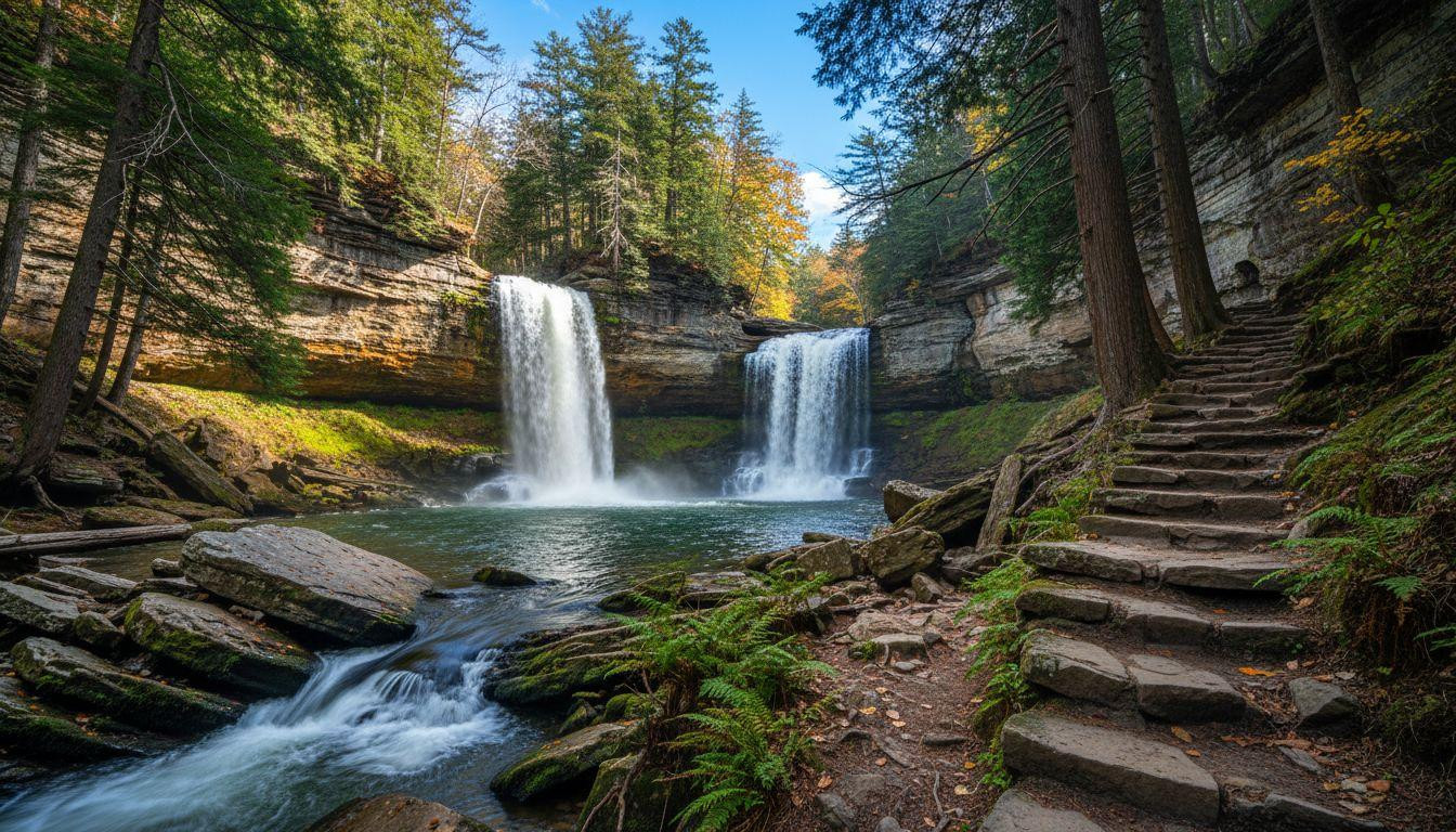 10 Pennsylvania waterfalls where hemlock mist rises every third mile through ancient gorge silence