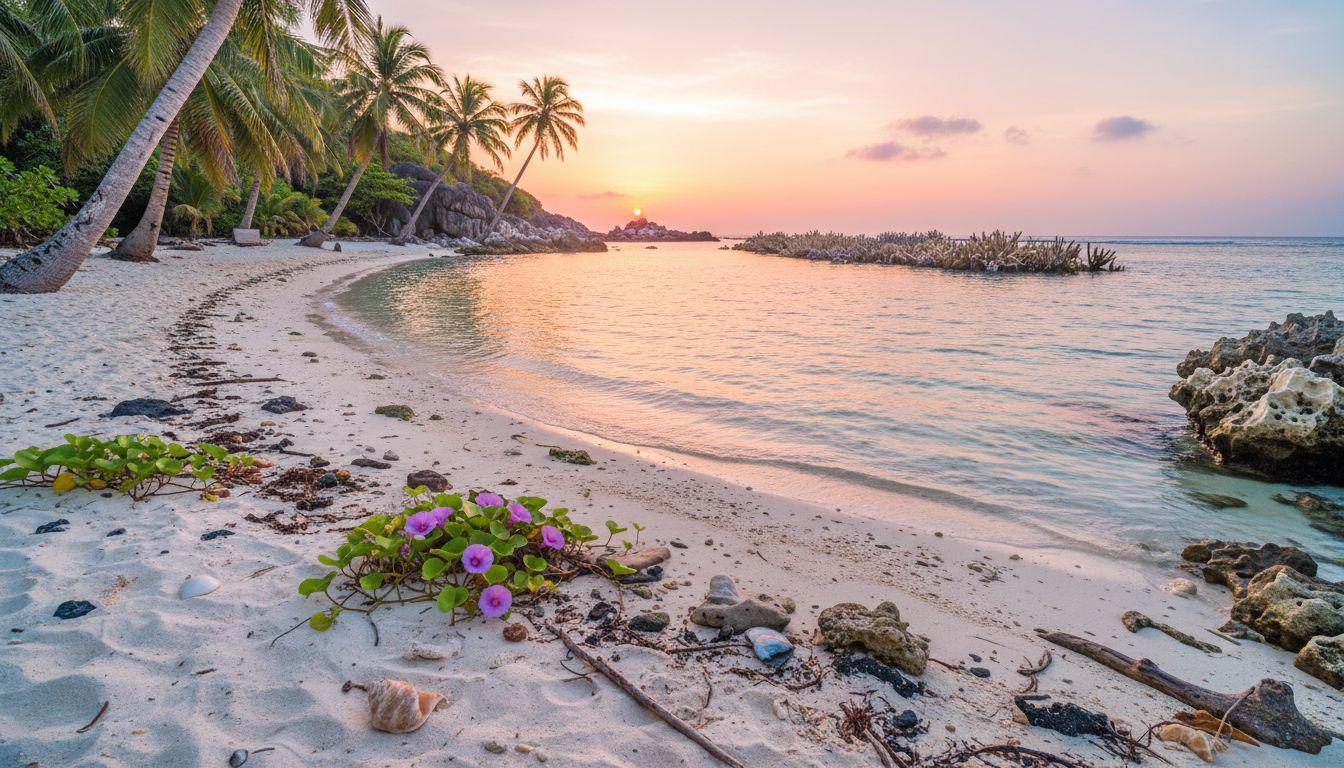 This tiny island glows golden pink for 20 minutes at sunrise