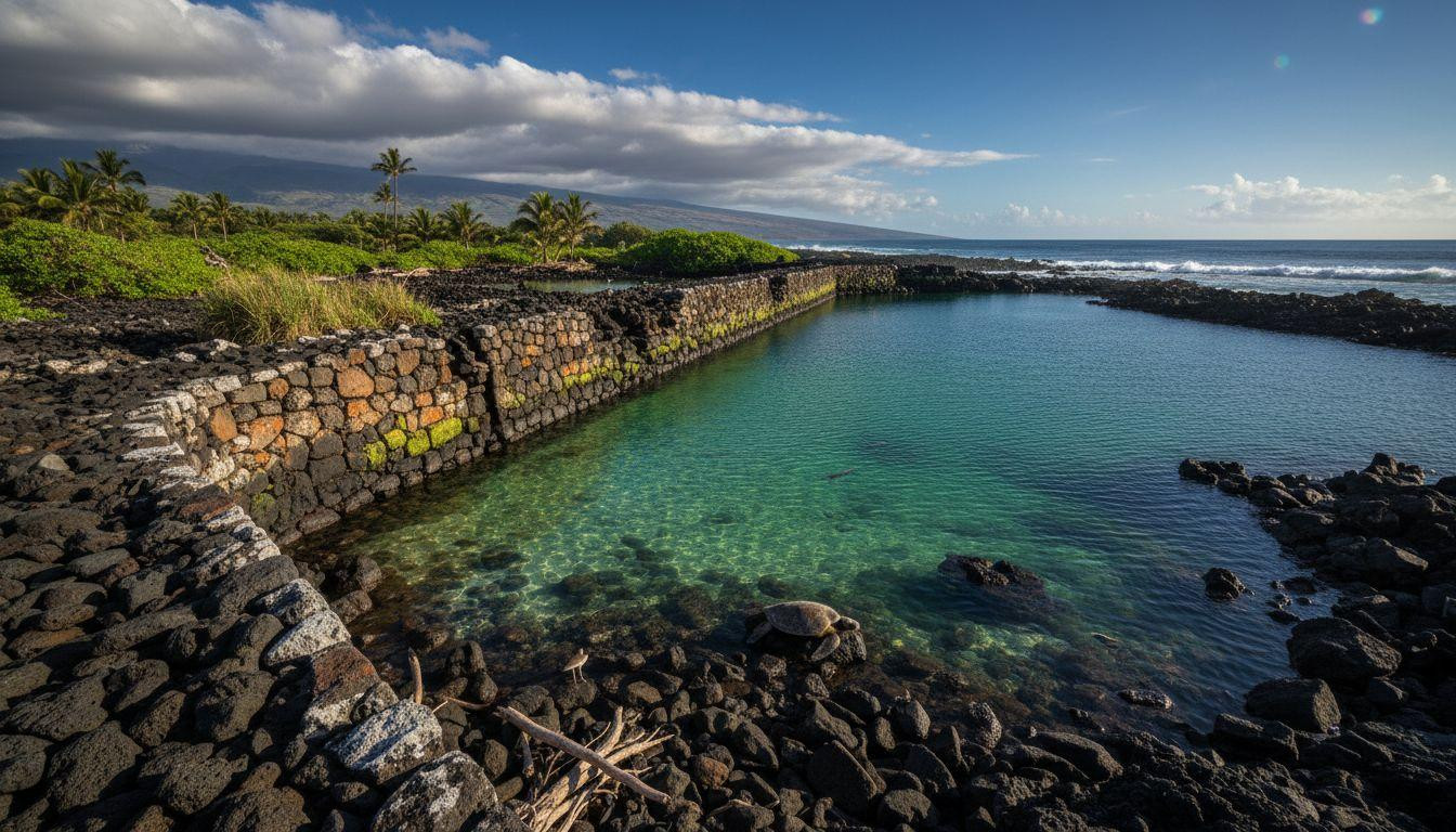 12 ancient Hawaiian fishponds where hand-stacked lava rock still feeds island communities