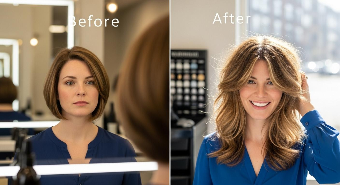 Blunt bobs flatten fine hair yet this butterfly point-cutting adds 40% more volume