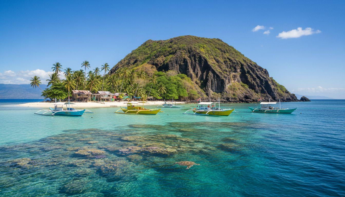 This Philippine island where sea turtles swim past coral on every snorkel