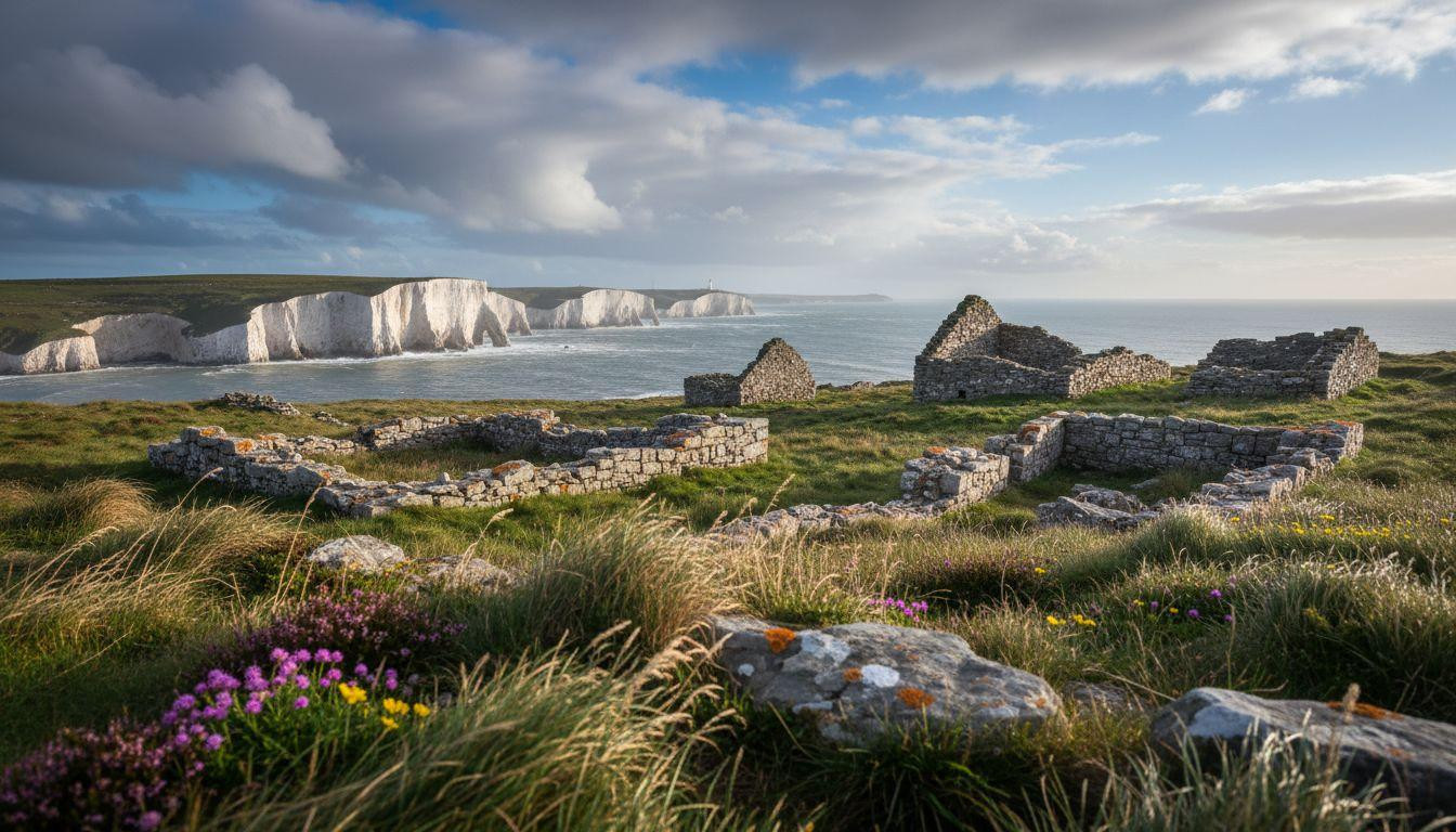 This island holds 60 Viking longhouses where Britain ends in empty grassland