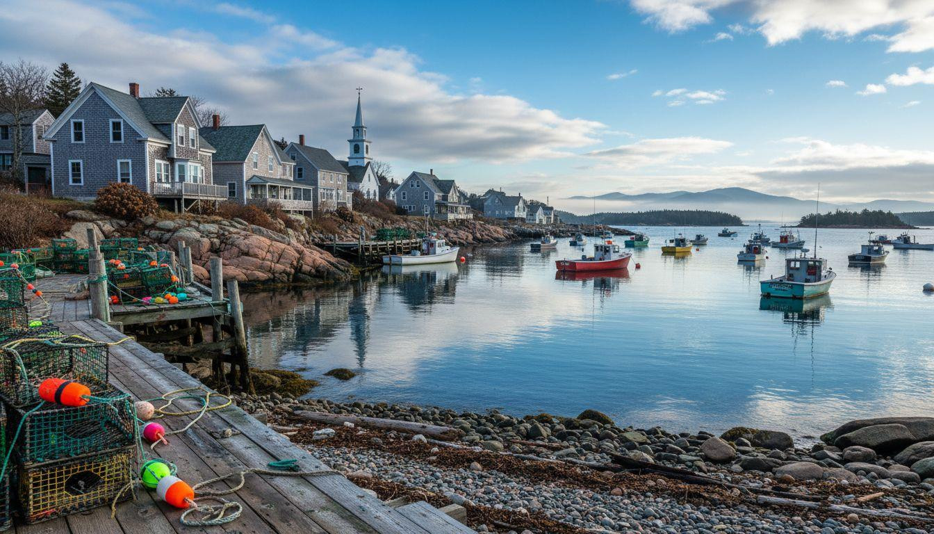 Better than Bar Harbor where hotels cost 0 and Stonington keeps working lobster docks empty for 0