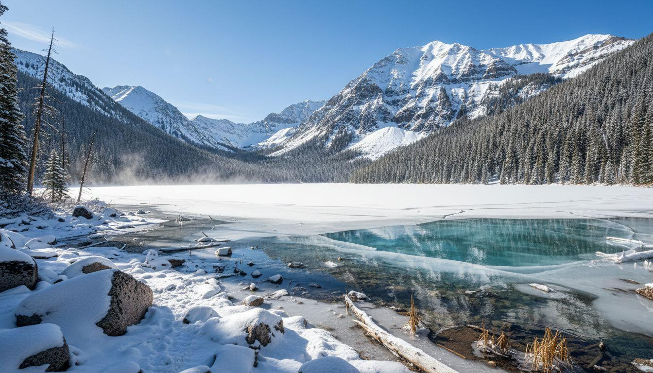8 winter trails where Colorado's 10,800 foot lake costs nothing and ski resorts charge 0