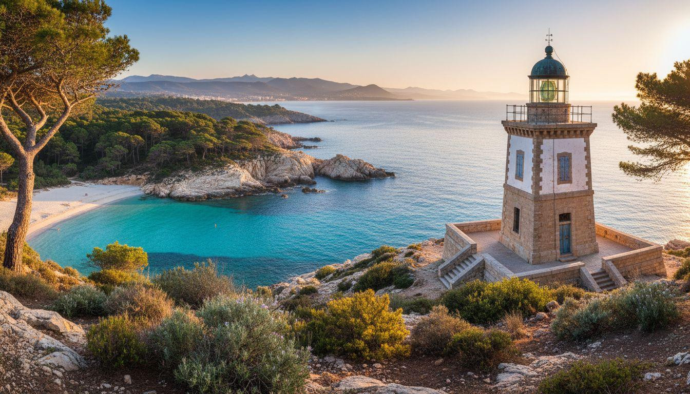This French island ignites turquoise water with orange dawn 15 minutes from shore