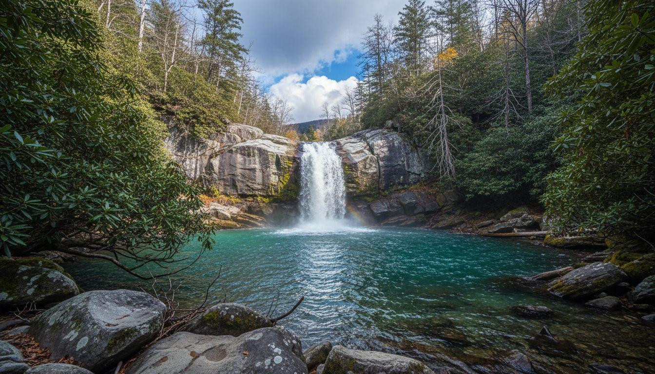 12 granite waterfalls where North Carolina keeps turquoise swimming pools free year round