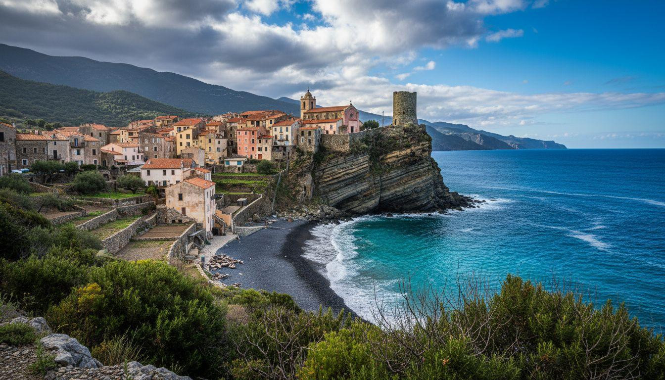9 cliff villages where Corsica's medieval towers meet black volcanic shores empty of crowds