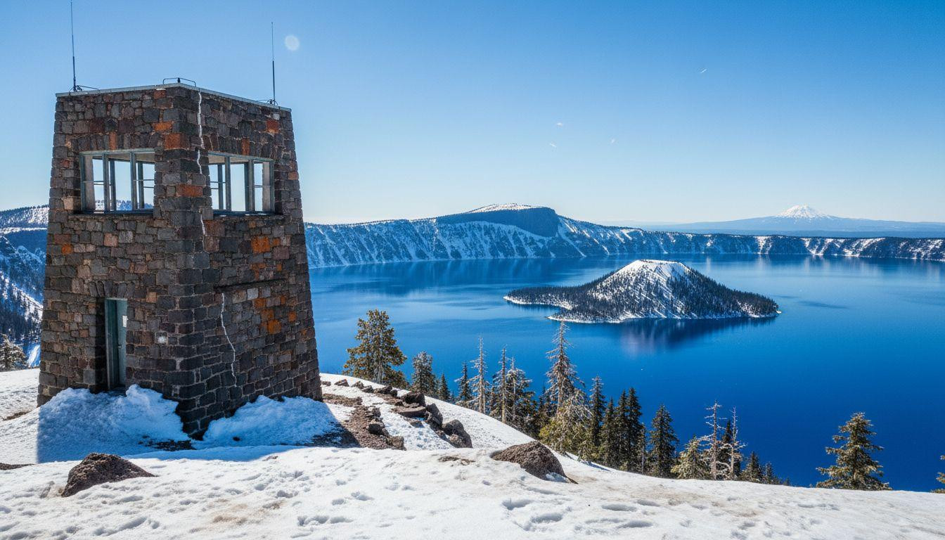 14 snowshoe routes where Crater Lake keeps alpine silence above volcanic blue water empty of crowds