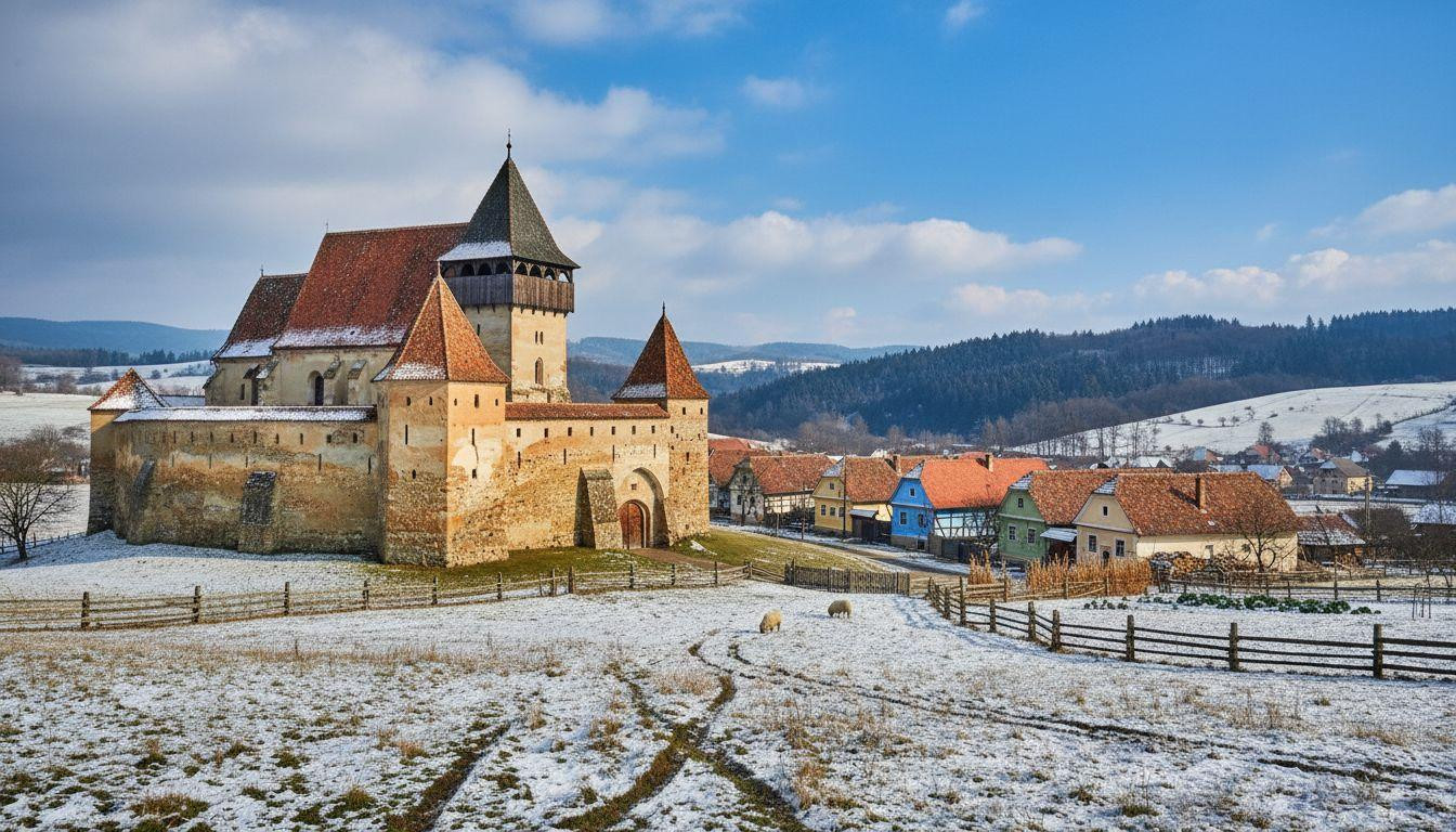 Better than Sighișoara where hotels cost 0 and Viscri keeps Saxon village life empty for