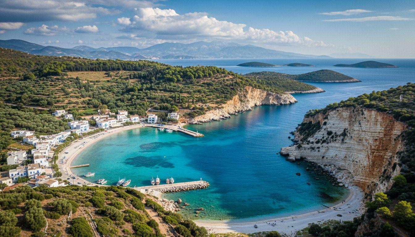 8 coves where Ithaca keeps water like blue silk 20 minutes from Kefalonia