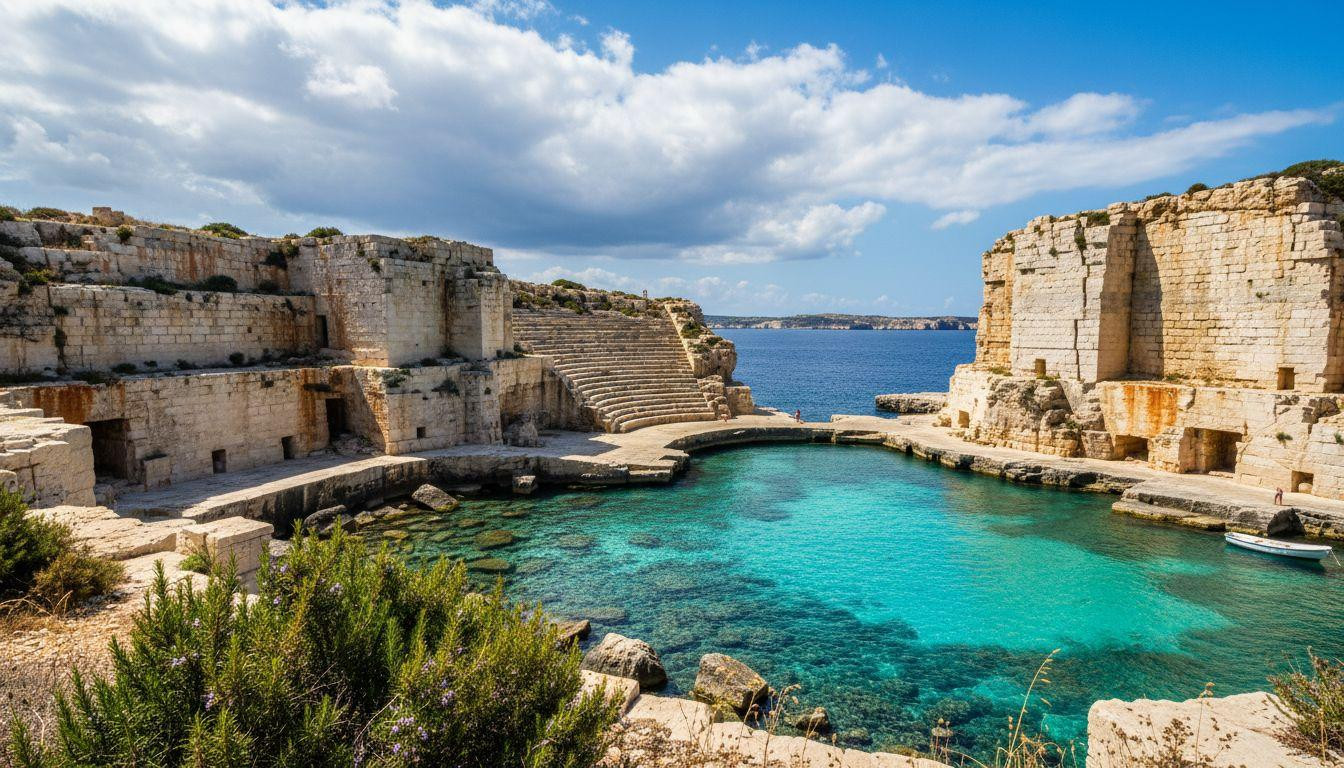 This Italian island hides quarry coves in turquoise water where 4500 locals outnumber tourists
