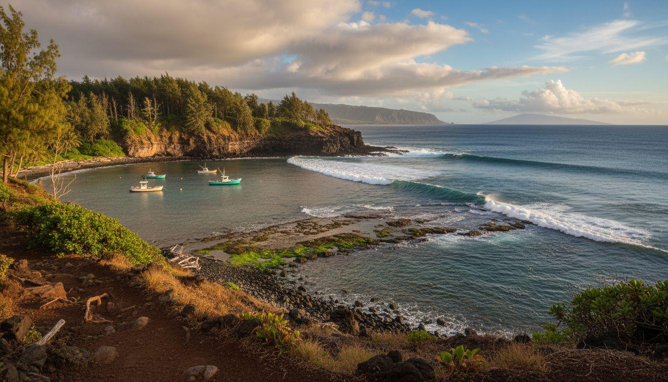This Maui reef only breaks perfect waves when winter swells hit from the northwest