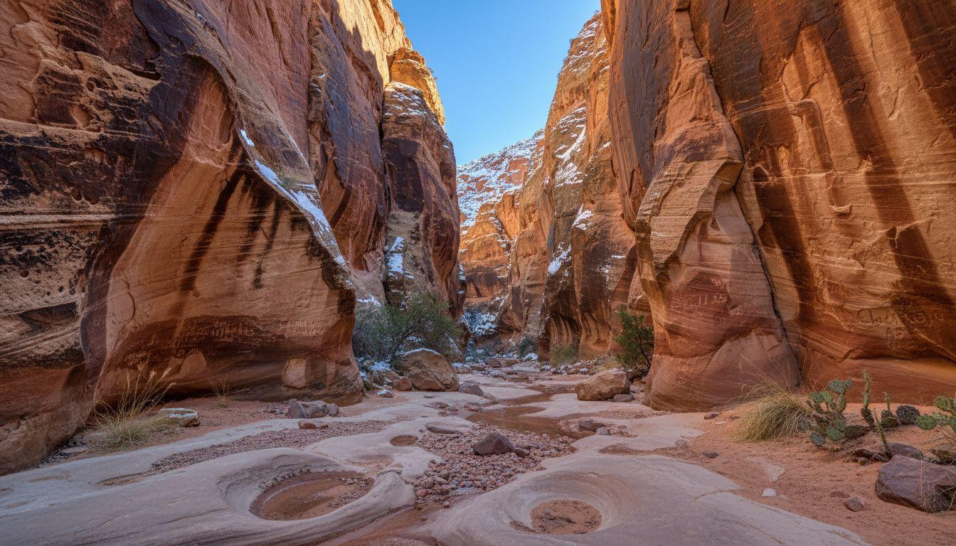 6 canyon zones where Capitol Gorge keeps pioneer signatures carved since 1882
