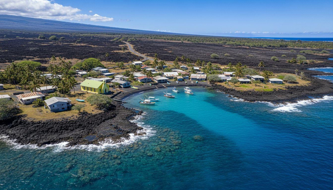 Forget Kona where resorts cost $350 and Milolii keeps black sand fishing village empty for $80
