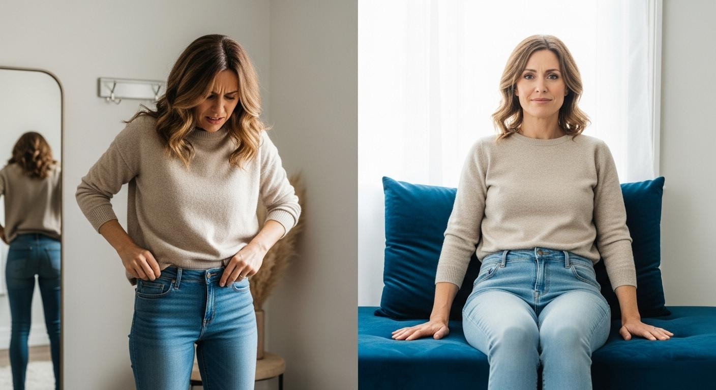 At 43 her jeans were secretly spiking cortisol until she switched to this fabric