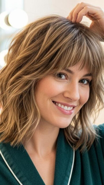 I tried the wolf shag hybrid haircut at 38: 12 minutes daily and millions of posts prove why it works