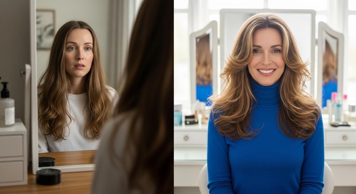 If your thick hair feels heavy by 2pm, tapered layers remove 30% bulk in one visit