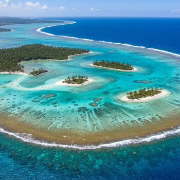 This horseshoe reef holds 100 sea turtles in waist deep turquoise water