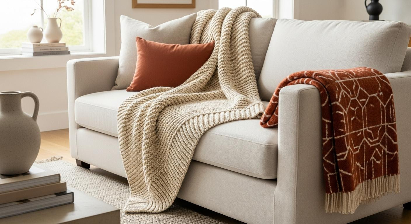 Your 7 blankets make the room look cluttered, not luxurious