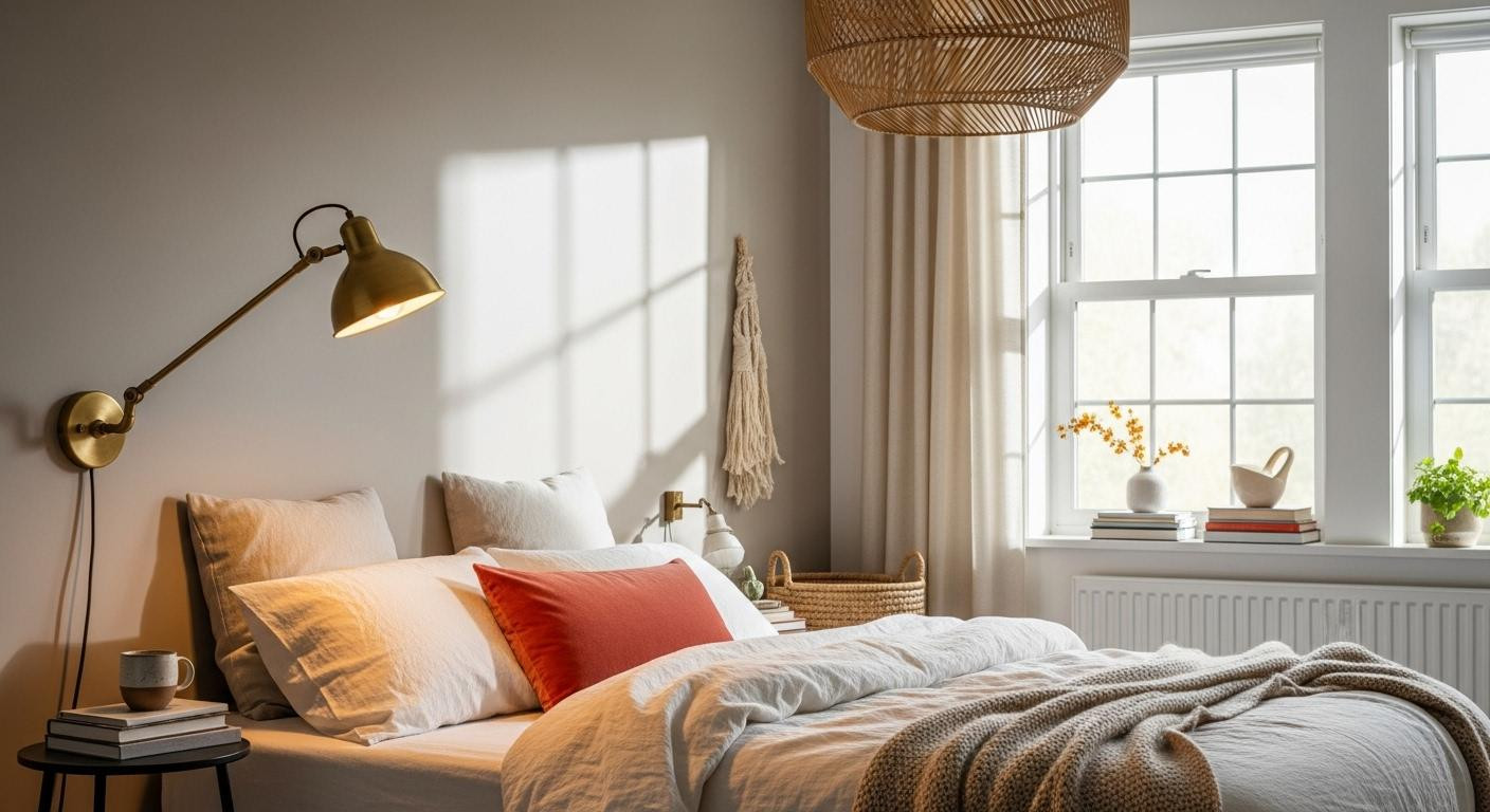 The 3-layer bedroom lighting fix that beats harsh overheads for sleep