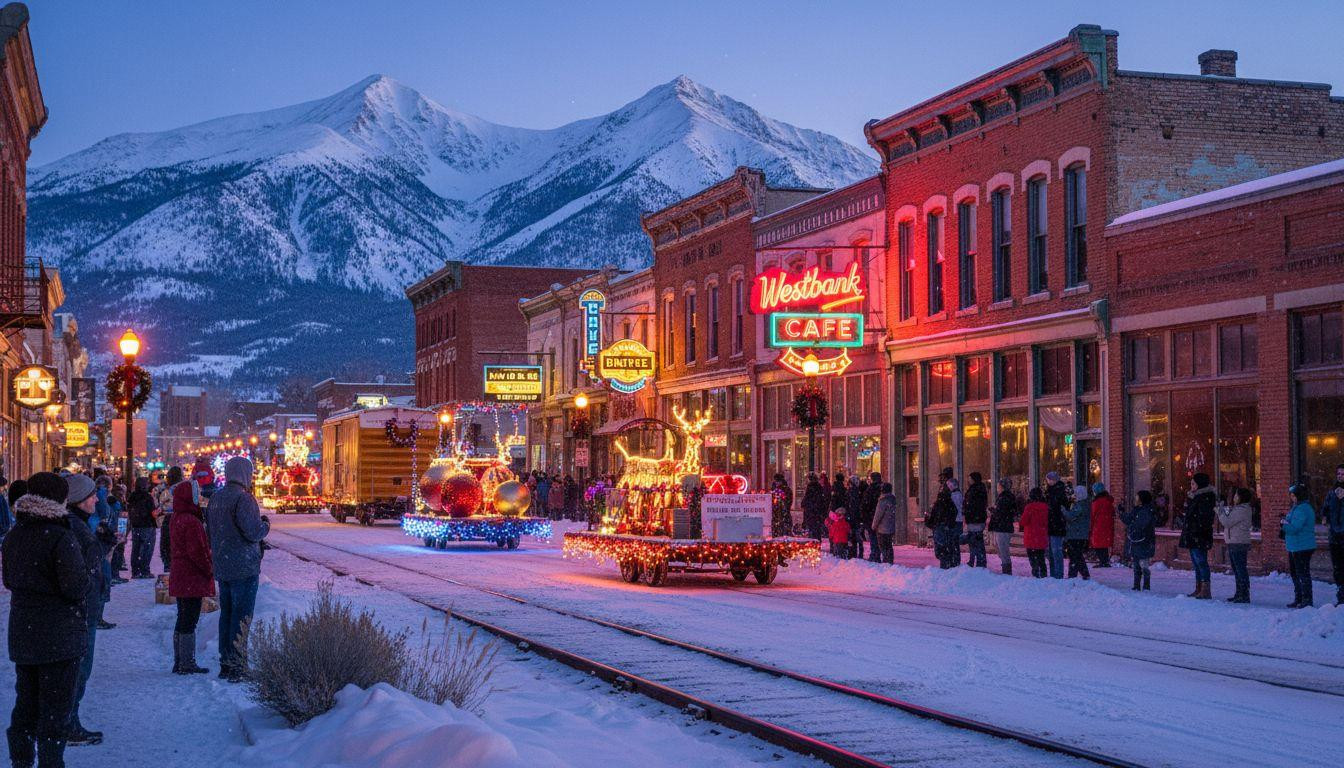 This Idaho railroad town lights 100 parade floats through 20 degree December nights