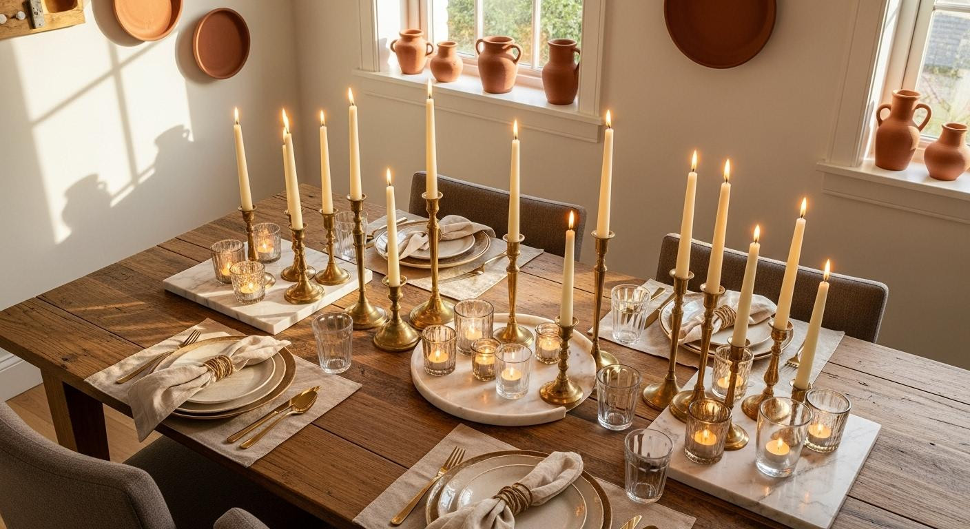 The 5-layer candlelit table trick that makes 0 Target finds feel luxe