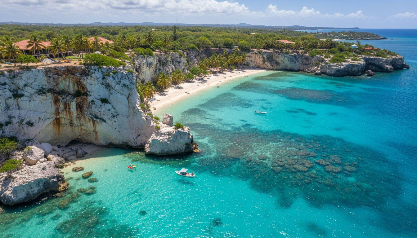 This Jamaica bay keeps 69 feet of visibility where white cliffs meet turquoise calm