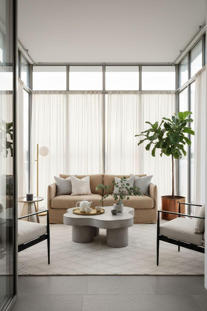 All Season Room Ideas - Scandinavian three season room with metals