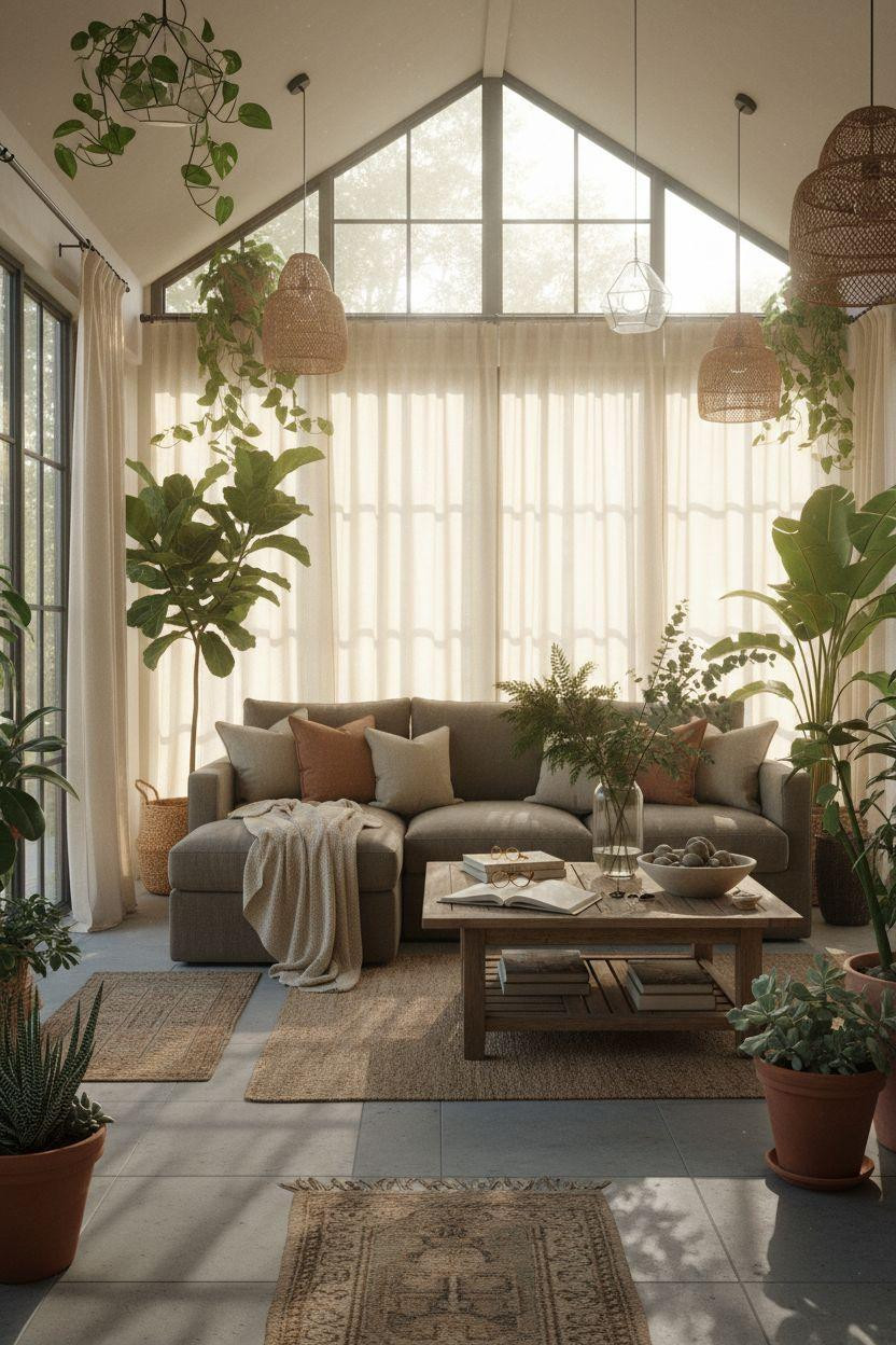All Season Room Ideas - botanical three season room with ferns