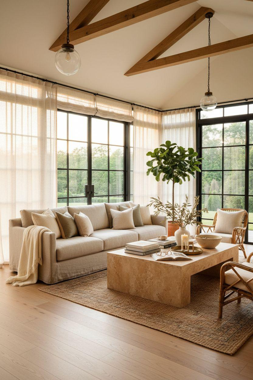 All Season Room Ideas - family room addition with steel windows