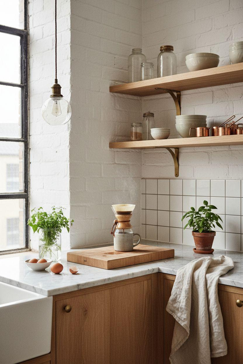 Small Kitchen with coffee station