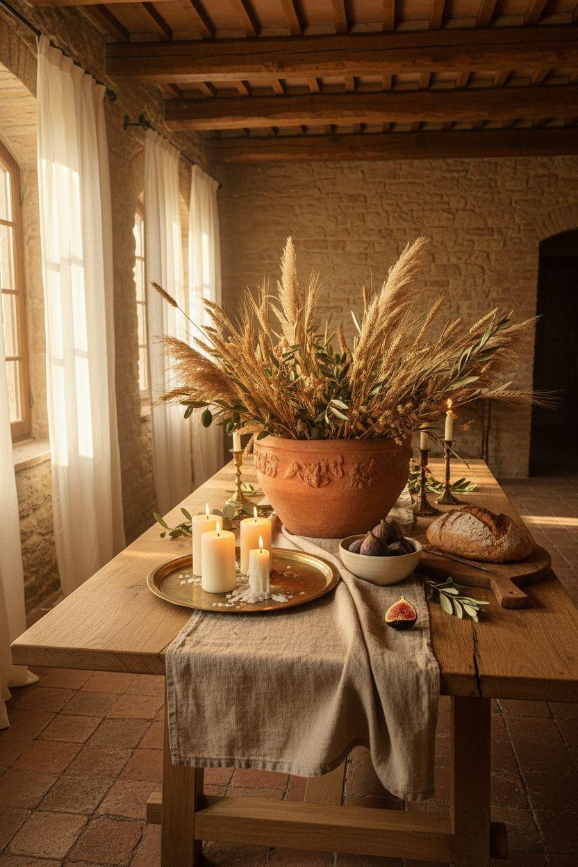 Dining Room Table Centerpiece Ideas - close up showing texture and detail