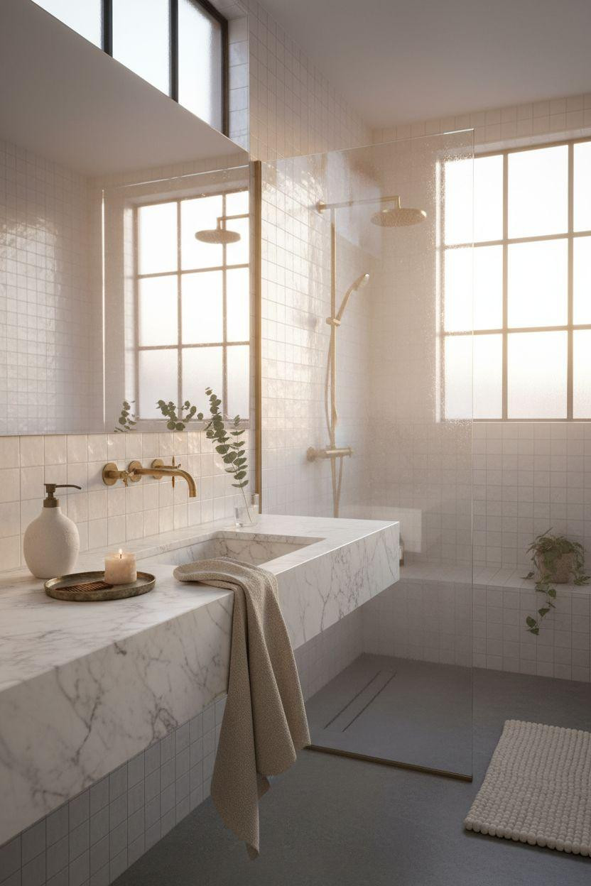 Ensuite Bathroom Ideas - handmade tile wetroom