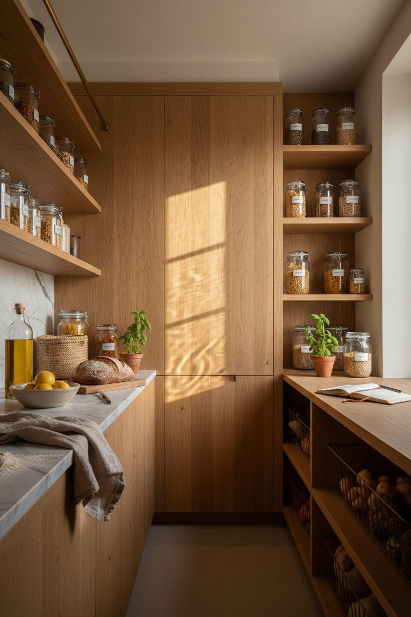 Hidden Pantry - linear perspective through Italian farmhouse