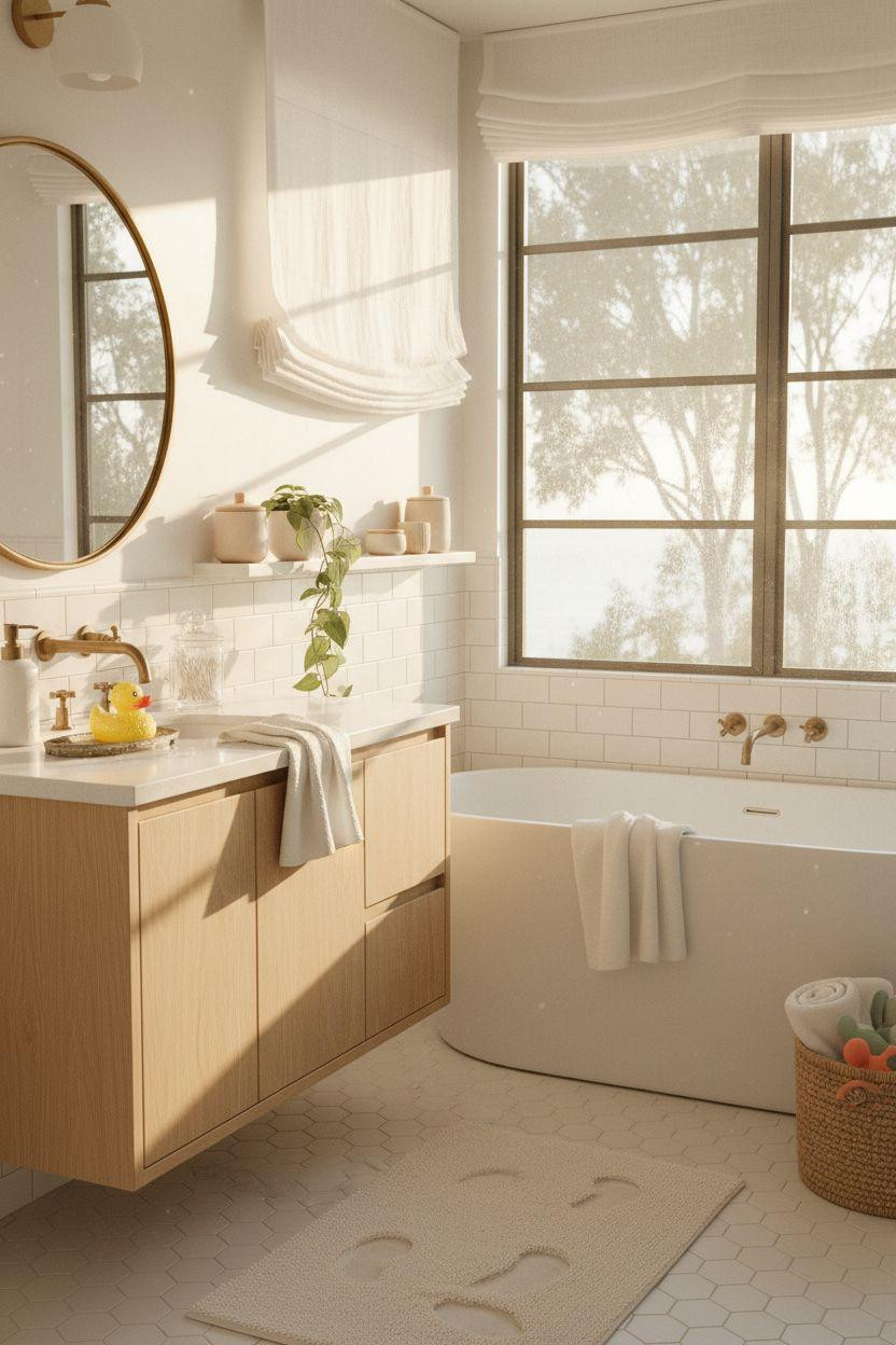 Kids bathroom ideas designed for nursery and baby care