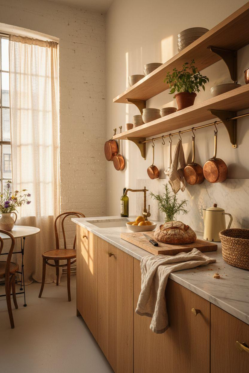 kitchen ideas for small spaces - eating area integration