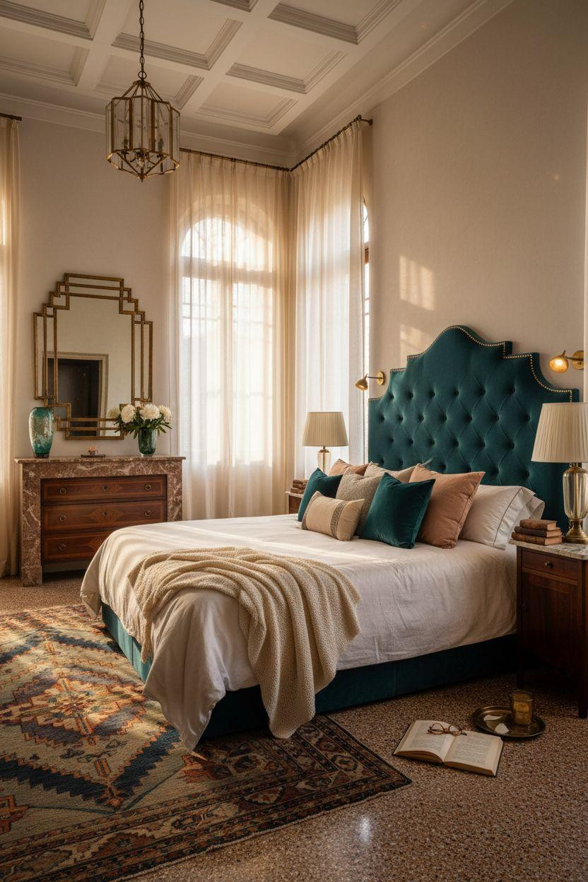 Master Bedrooms Ideas For Couples - jewel tone luxury