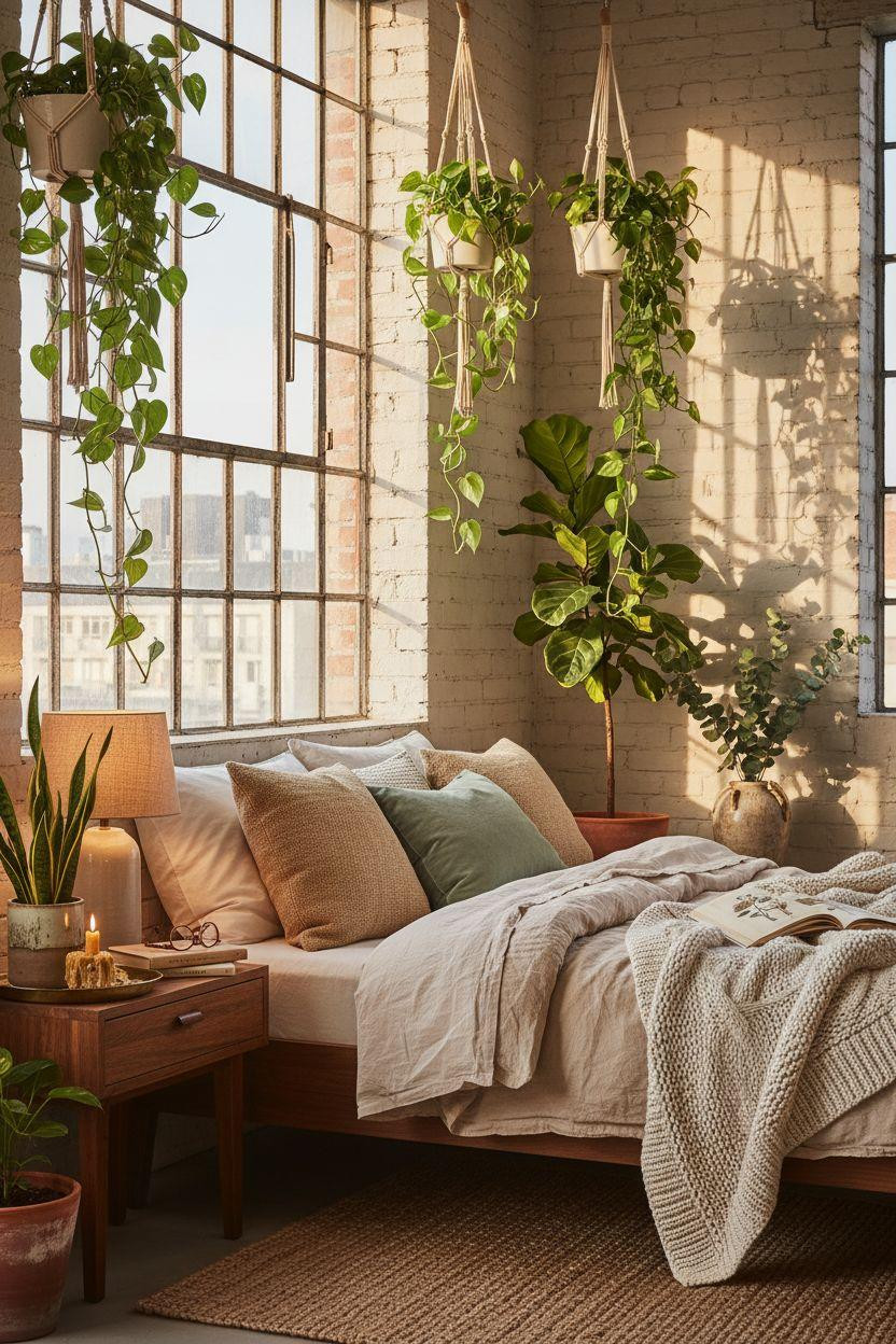 Master Bedrooms Ideas For Couples - botanical plant bedroom