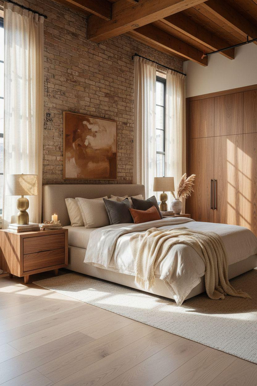 Master Bedrooms Ideas For Couples - warm wood modern bedroom