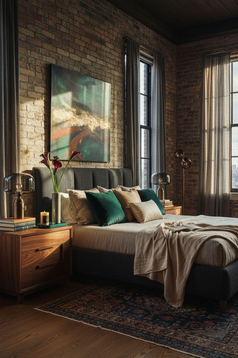 Master Bedrooms Ideas For Couples - bouclé texture bedroom