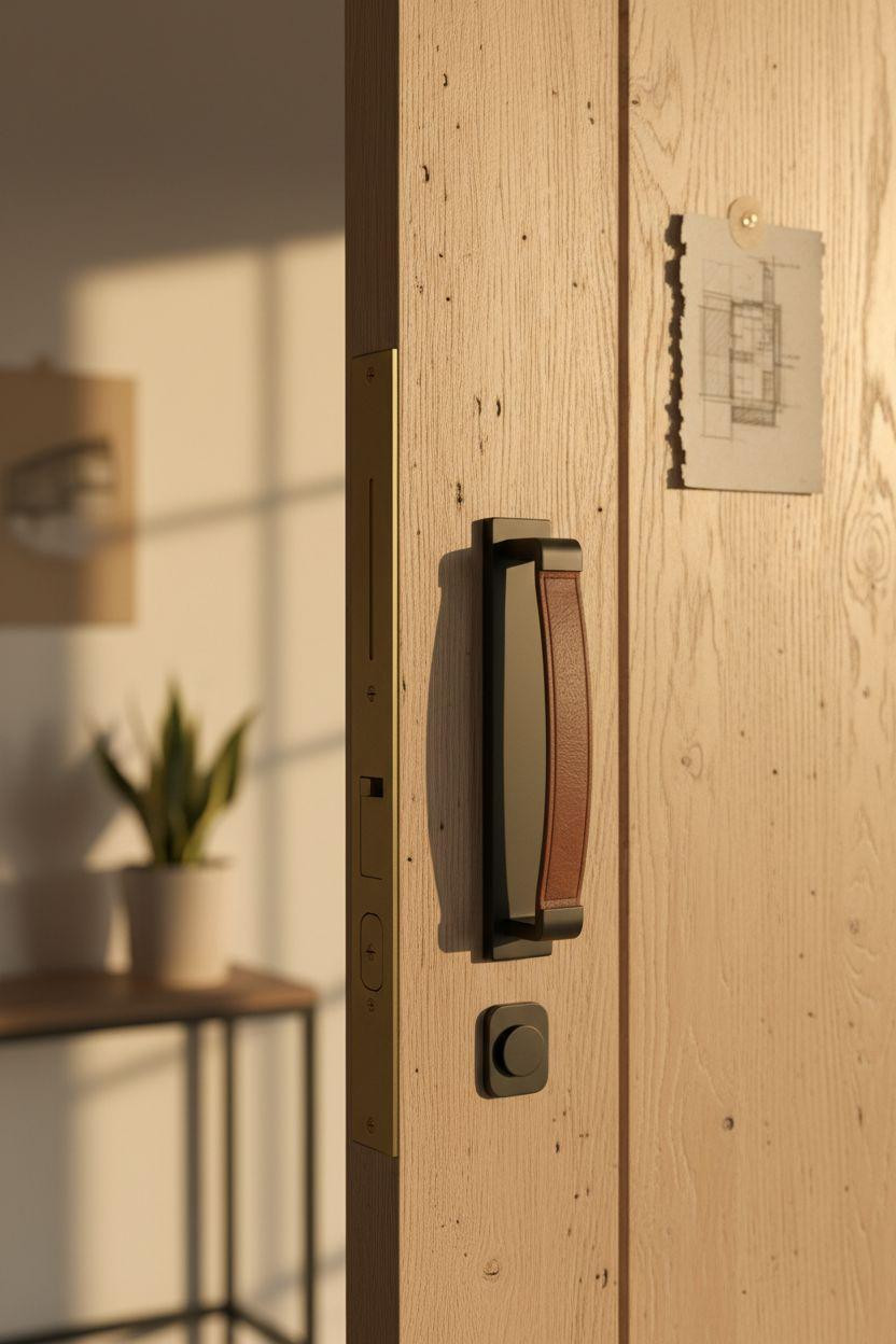 Hidden doors in walls hardware detail