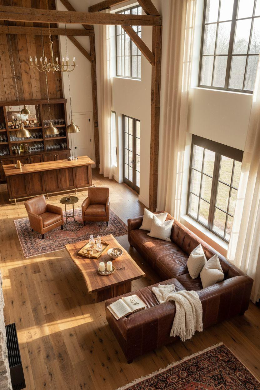 Party Barn Interior - complete floor plan layout