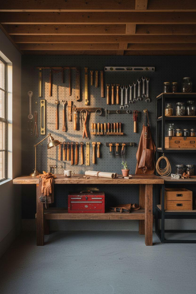 Garage Storage Ideas - vintage craftsman garage
